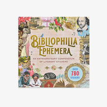 Lataa kuva Galleria-katseluun, Bibliophilia Ephemera Sticker Book - Tarrakirja