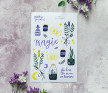 Lataa kuva Galleria-katseluun, Pikku Paperi Tarra-arkki - Magic