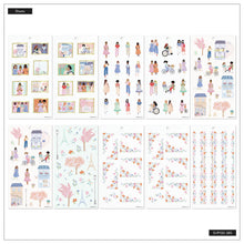 Lataa kuva Galleria-katseluun, Happy Planner Tarrakirja - Classic Value Pack Stickers - Happy In Paris Paperinoita