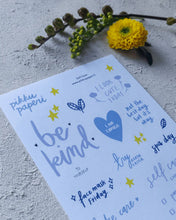 Lataa kuva Galleria-katseluun, Pikku Paperi Tarra-arkki - Self Care