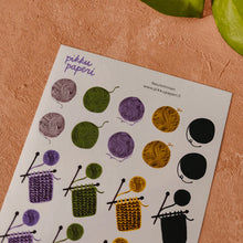 Lataa kuva Galleria-katseluun, Pikku Paperi Tarra-arkki - Neulominen