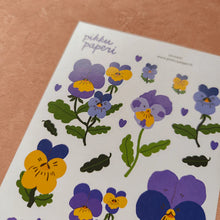 Lataa kuva Galleria-katseluun, Pikku Paperi Tarra-arkki - Orvokki