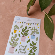 Lataa kuva Galleria-katseluun, Pikku Paperi Tarra-arkki - Plant Parent