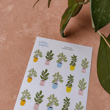 Lataa kuva Galleria-katseluun, Pikku Paperi Tarra-arkki - Plant Babies