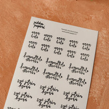 Lataa kuva Galleria-katseluun, Pikku Paperi Tarra-arkki - Tärkeät muistutukset