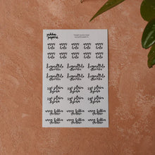 Lataa kuva Galleria-katseluun, Pikku Paperi Tarra-arkki - Tärkeät muistutukset