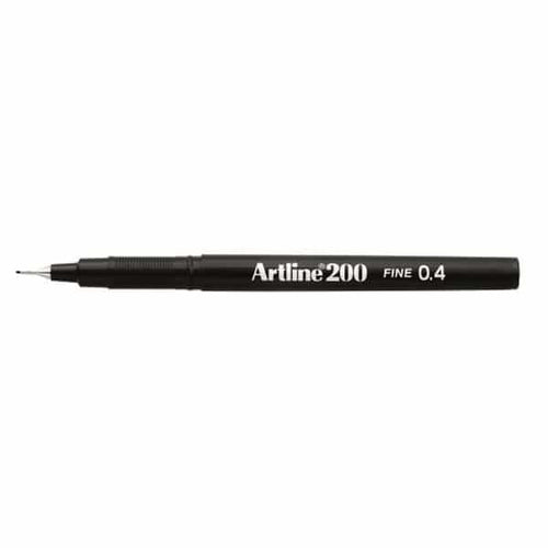 Fineliner Artline 200 Kynä - Black - Bujoilu, Bullet Journaling, Bullet Journaling-tuotteet, Kynä, Kynät, STOCKYPHI_OOS - Paperinoita