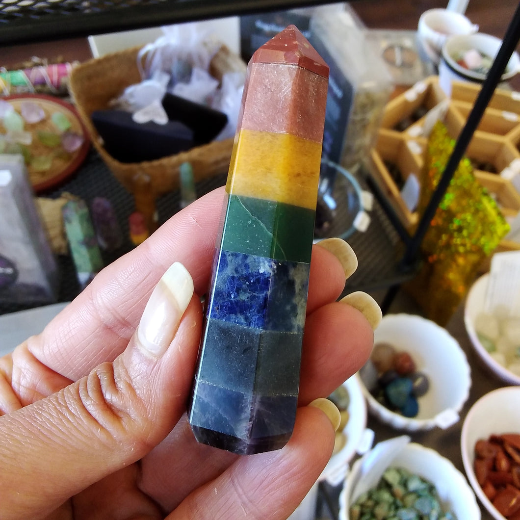 Chakra Kristalli Torni - Chakra, Chakrat, Kristalli, obelisk, torni - Paperinoita