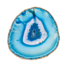 Lataa kuva Galleria-katseluun, Medium plate in dyed blue agate Vives de la Cortada S.L
