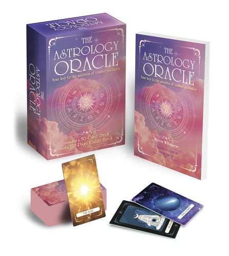 The Astrology Oracle Book & Card Deck - kortit ja opaskirja Paperinoita