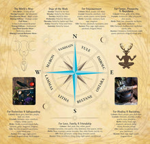 Lataa kuva Galleria-katseluun, Practical Witchcraft Book &amp; Card Deck Paperinoita

