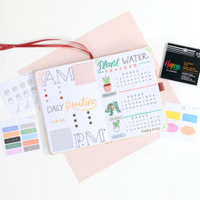 Lataa kuva Galleria-katseluun, Happy Planner Tarrakirja - Journaling Icons &amp; Quotes
