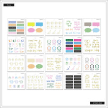 Lataa kuva Galleria-katseluun, Happy Planner Tarrakirja - Journaling Icons &amp; Quotes

