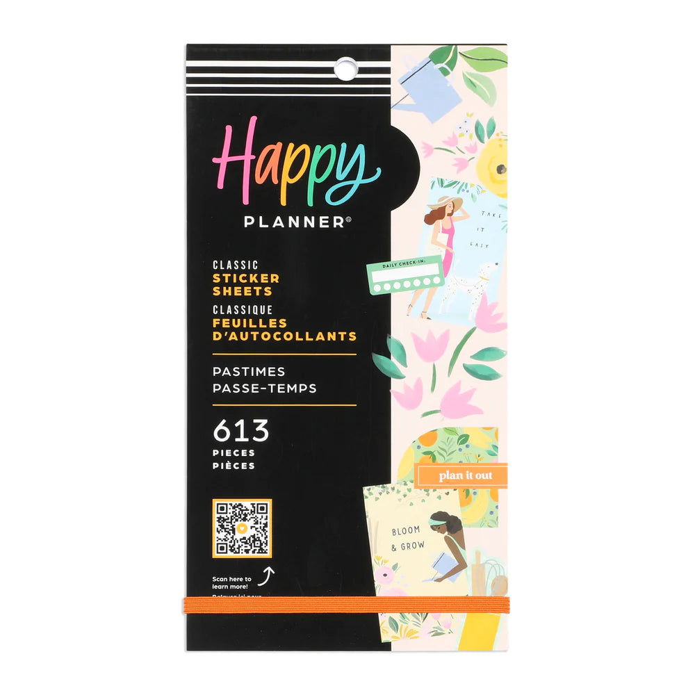 Happy Planner Tarrakirja - Classic Value Pack Stickers - Pastimes