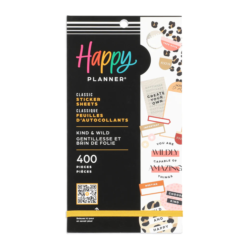 Happy Planner Tarrakirja - Classic Value Pack Stickers - Kind & Wild