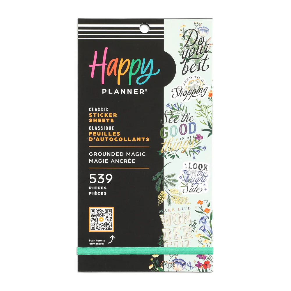 Happy Planner Tarrakirja - Classic Value Pack Stickers - Grounded Magic