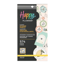 Lataa kuva Galleria-katseluun, Happy Planner Tarrakirja - Classic Value Pack Stickers - Modern Farmhouse
