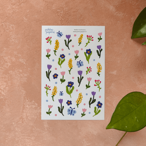 Pikku Paperi Tarra-arkki - Kedon kukkasia Paperinoita
