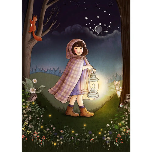 Postikortti - Nocturnal Garden Paperinoita