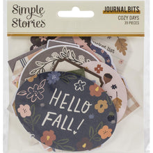 Lataa kuva Galleria-katseluun, Simple Stories Bits &amp; Pieces Die-Cuts - Cozy Days - Carpe Diem, Die-cut, Journaling, Leikekuva, Simple Stories, Syksy - Paperinoita
