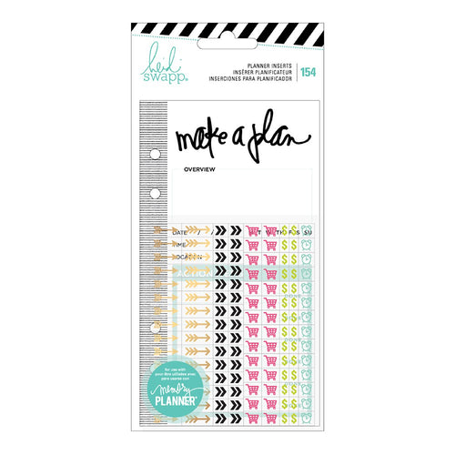 Heidi Swapp - Memory planner - Events Lisäsivut - Heidi Swapp, Kalenterin Lisäsivut, Lisäsivut - Paperinoita