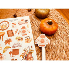 Lataa kuva Galleria-katseluun, Tarra-arkki - Hello Fall - Paperinoita
