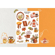 Lataa kuva Galleria-katseluun, Tarra-arkki - Hello Fall - Paperinoita
