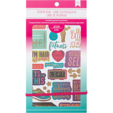 Lataa kuva Galleria-katseluun, American Crafts Tarrakirja - Fitness - American Crafts, Fitness, Hyvinvointi, Sticker book, Tarrakirja, Tarrat, Urheilu - Paperinoita

