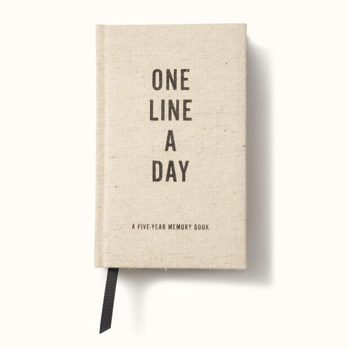 One Line a Day Memory Book - Canvas Päiväkirja - Paperinoita