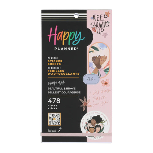 Happy Planner Tarrakirja - Classic Value Pack Stickers - Spoonful of Faith Beautiful & Brave - Happy planner, MAMBI, MAMBI ENNAKKOTILAUS, Me and my big ideas, Tarrakirja, Tarrat - Paperinoita