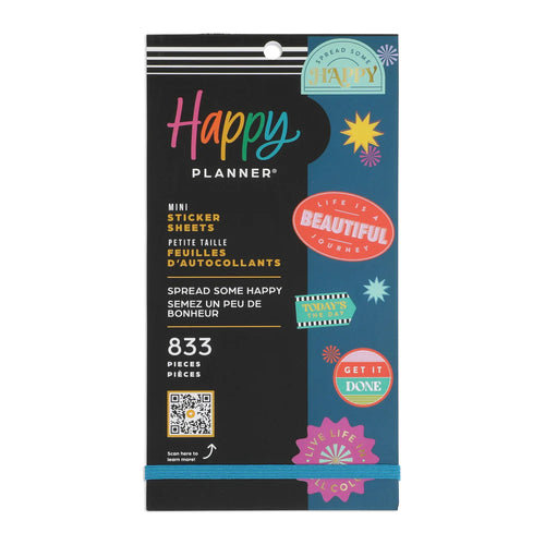 Happy Planner Tarrakirja -Mini Value Pack Stickers - Spread Some Happy - Happy planner, MAMBI, MAMBI ENNAKKOTILAUS, Me and my big ideas, Tarrakirja, Tarrat - Paperinoita