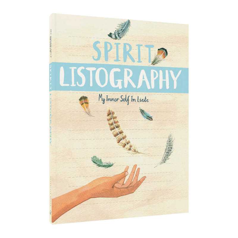 Spirit Listography - My Inner Self In Lists - Kirjoittaminen, Löydä itsesi, Tehtäväkirja - Paperinoita