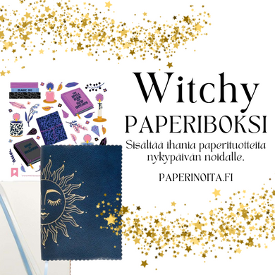Witchy Paperiboksi - Maaginen, Magia, Magical, Moderni noita, Mysteeriboksi, Mystical, Noituus, Nykypäivän noita, Ylläri, Yllärit, Yllätysboksi, Yllätyspakkaus - Paperinoita