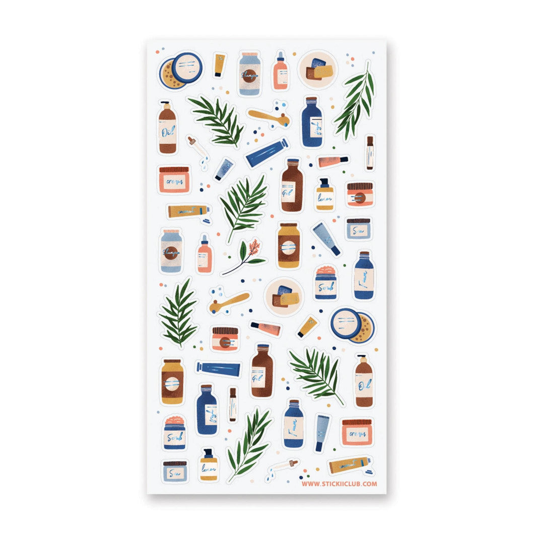 STICKII - Tarra-arkki - Self-Care Skincare - Paperinoita