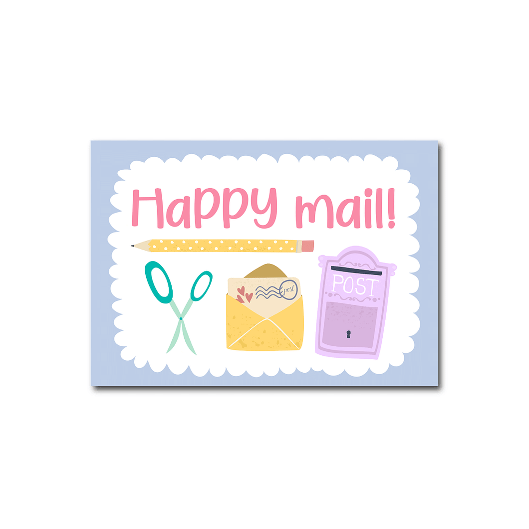 Only Happy Things - Postikortti - Happy Mail - Happy mail, Only Happy Things, Postikortti - Paperinoita