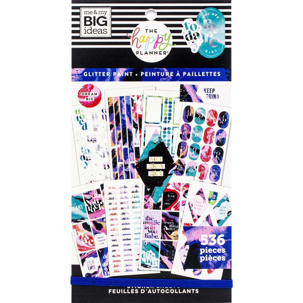 MAMBI Happy Planner Tarrakirja - Splattered Paint - Paperinoita